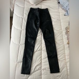 Black leather pants